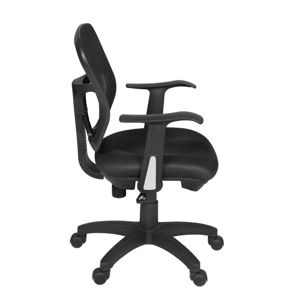 Black Seating > Swivel, 23 W 21 L 35.5 H, Metal|Fabric Seat