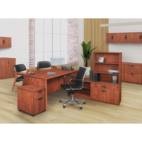 15.5 W Storage > Pedestal Desk Drawers > Legacy Pedestals, Cherry, 15.5