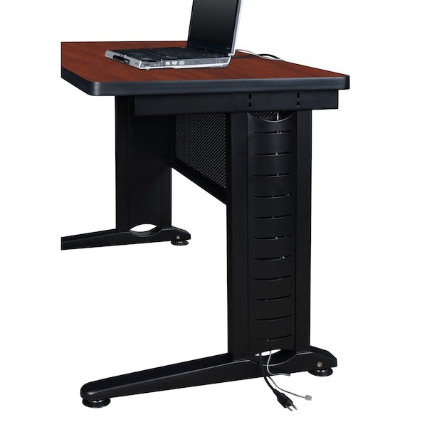 Benching Station, 58 D, 72 W, 29 H, Cherry, Wood|Metal