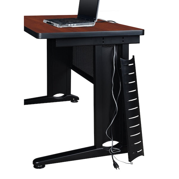 Benching Station, 58 D, 72 W, 29 H, Cherry, Wood|Metal