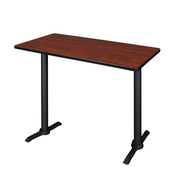 Rectangle Tables > Training Tables > Cain CafÃ© Training Tables, 48 W, 24 L, 42 H, Wood|Metal Top