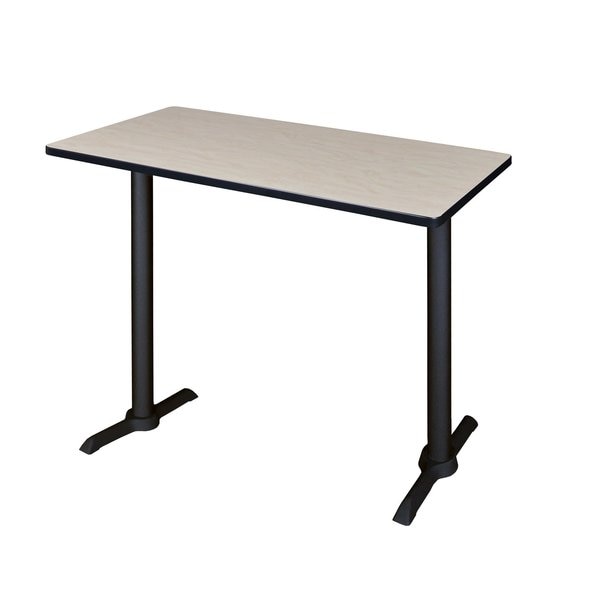 Rectangle Tables > Training Tables > Cain CafÃ© Training Tables, 48 W, 24 L, 42 H, Wood|Metal Top