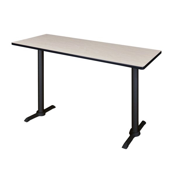 Rectangle Tables > Training Tables > Cain CafÃ© Training Tables, 66 X 24 X 42, Wood|Metal Top, Maple
