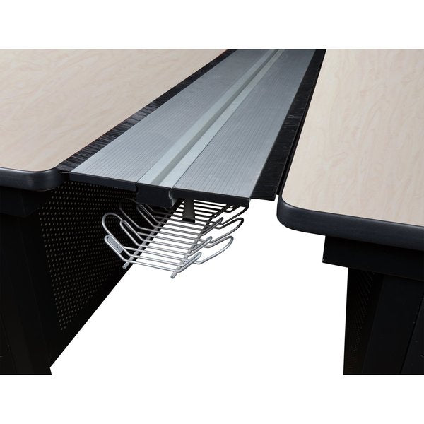 Benching Station, 58 D, 72 W, 29 H, Maple, Wood|Metal