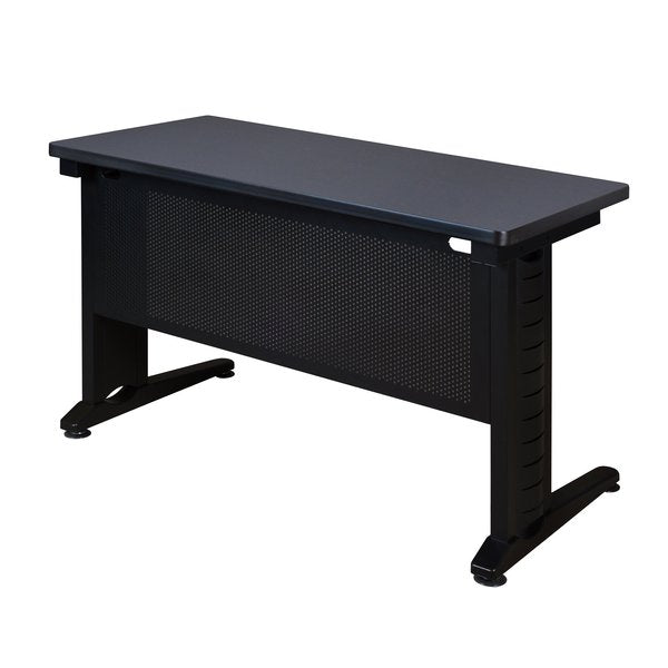 Rectangle Tables > Training Tables > Fusion Training Tables, 42 X 24 X 29, Wood|Metal Top, Grey