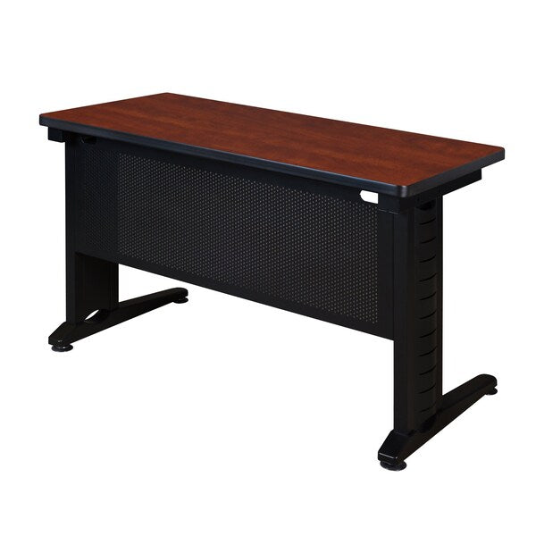 Rectangle Tables > Training Tables > Fusion Training Tables, 48 X 24 X 29, Wood|Metal Top, Cherry