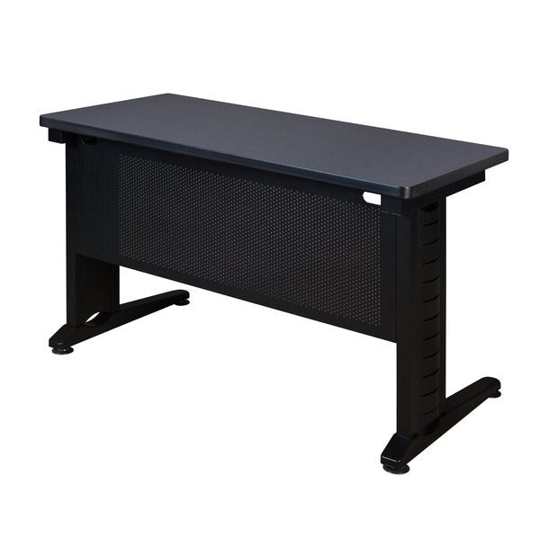 Rectangle Tables > Training Tables > Fusion Training Tables, 48 X 24 X 29, Wood|Metal Top, Grey