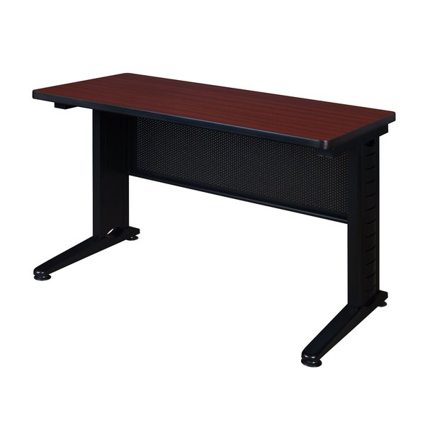 Rectangle Tables > Training Tables > Fusion Training Tables, 48 X 24 X 29, Wood|Metal Top, Mahogany