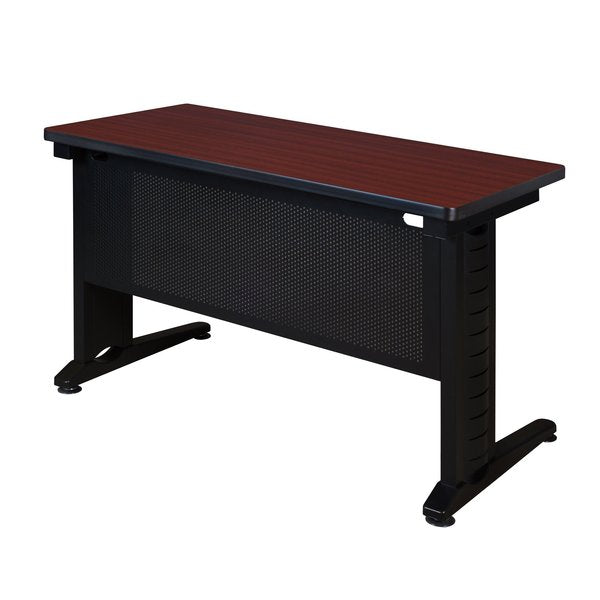 Rectangle Tables > Training Tables > Fusion Training Tables, 48 X 24 X 29, Wood|Metal Top, Mahogany