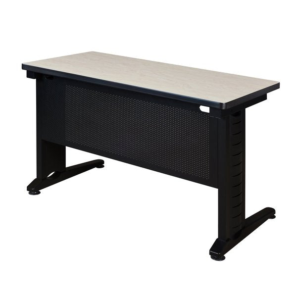 Rectangle Tables > Training Tables > Fusion Training Tables, 48 X 24 X 29, Wood|Metal Top, Maple