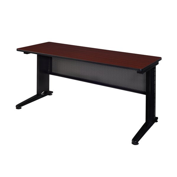 Rectangle Tables > Training Tables > Fusion Training Tables, 60 X 24 X 29, Wood|Metal Top, Mahogany