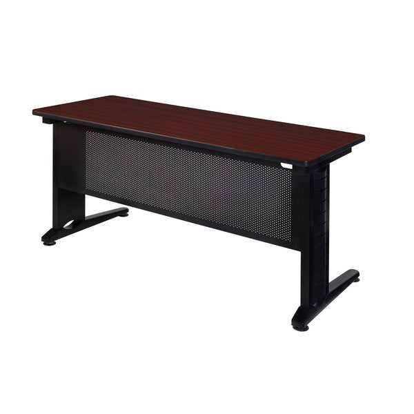 Rectangle Tables > Training Tables > Fusion Training Tables, 60 X 24 X 29, Wood|Metal Top, Mahogany