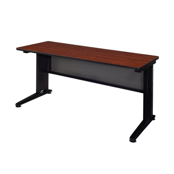Rectangle Tables > Training Tables > Fusion Training Tables, 66 X 24 X 29, Wood|Metal Top, Cherry