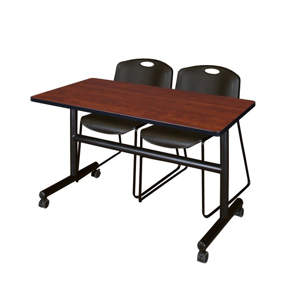 Tables > Nesting Tables > Kobe Flip Top Table & Chair Sets, 48 X 24 X 29, Cherry
