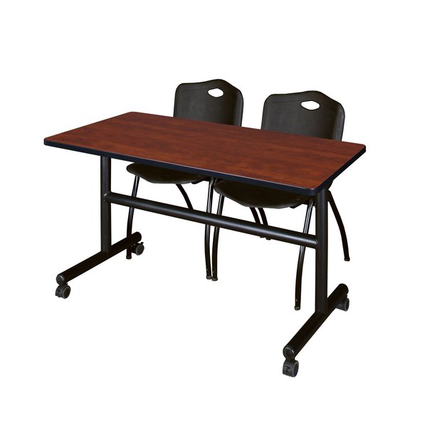 Tables > Nesting Tables > Kobe Flip Top Table & Chair Sets, 48 X 24 X 29, Wood|Metal|Plastic Top