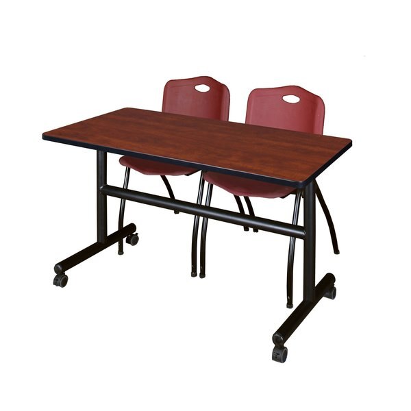 Tables > Nesting Tables > Kobe Flip Top Table & Chair Sets, 48 X 24 X 29, Wood|Metal|Plastic Top