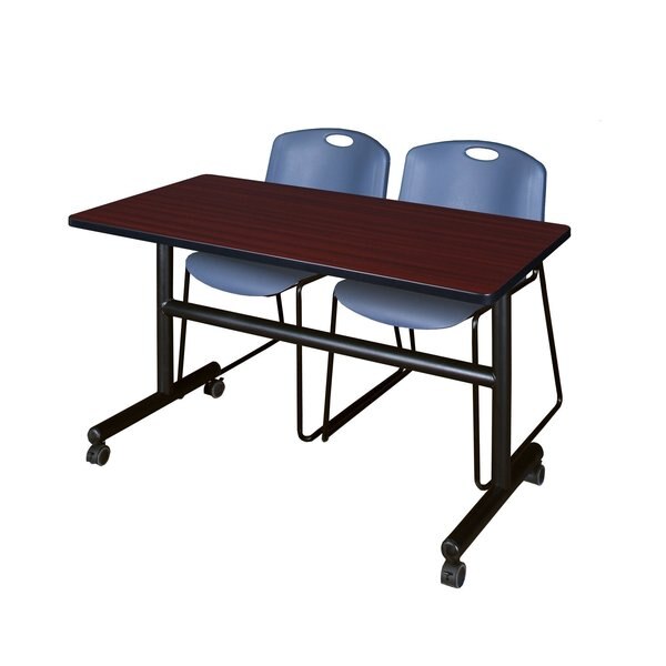 Tables > Nesting Tables > Kobe Flip Top Table & Chair Sets, 48 X 24 X 29, Mahogany