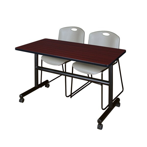 Tables > Nesting Tables > Kobe Flip Top Table & Chair Sets, 48 X 24 X 29, Mahogany