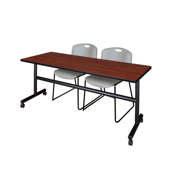 Rectangle Tables > Nesting Tables > Kobe Flip Top Table & Chair Sets, 72 X 24 X 29, Cherry