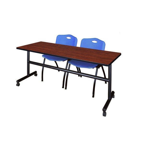 Rectangle Tables > Nesting Tables > Kobe Flip Top Table & Chair Sets, 72 X 24 X 29, Cherry