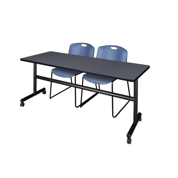 Tables > Nesting Tables > Kobe Flip Top Table & Chair Sets, 72 X 24 X 29, Grey