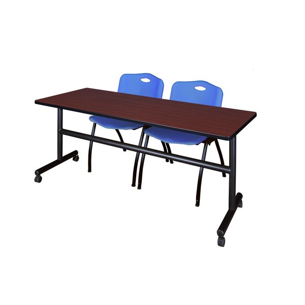 Rectangle Tables > Nesting Tables > Kobe Flip Top Table & Chair Sets, 72 X 24 X 29, Mahogany