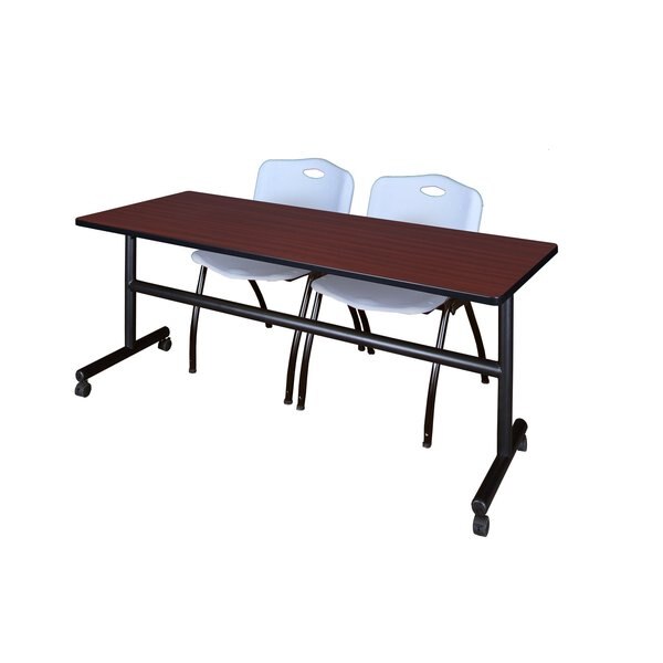 Rectangle Tables > Nesting Tables > Kobe Flip Top Table & Chair Sets, 72 X 24 X 29, Mahogany