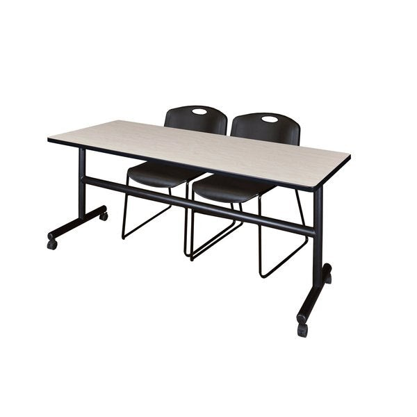 Rectangle Tables > Nesting Tables > Kobe Flip Top Table & Chair Sets, 72 X 24 X 29, Maple