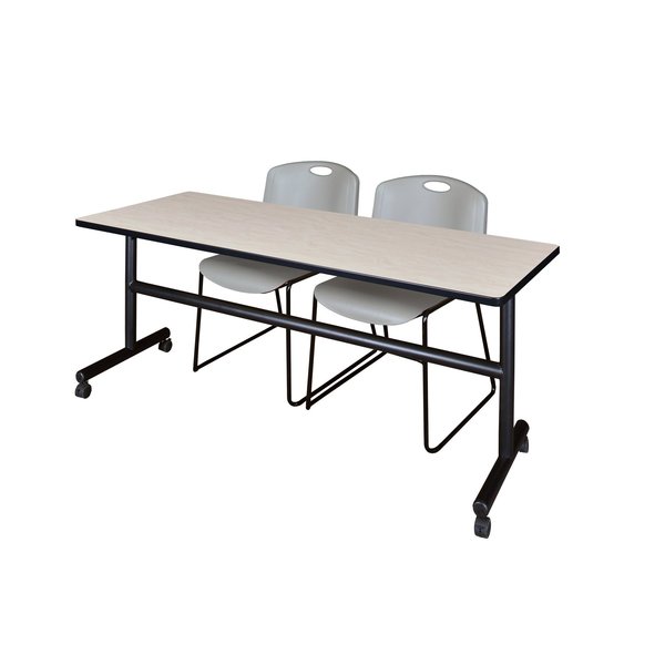 Rectangle Tables > Nesting Tables > Kobe Flip Top Table & Chair Sets, 72 X 24 X 29, Maple
