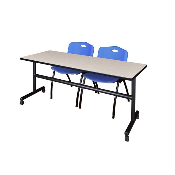 Rectangle Tables > Nesting Tables > Kobe Flip Top Table & Chair Sets, 72 X 24 X 29, Maple