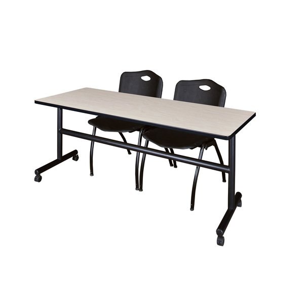 Rectangle Tables > Nesting Tables > Kobe Flip Top Table & Chair Sets, 72 X 24 X 29, Maple