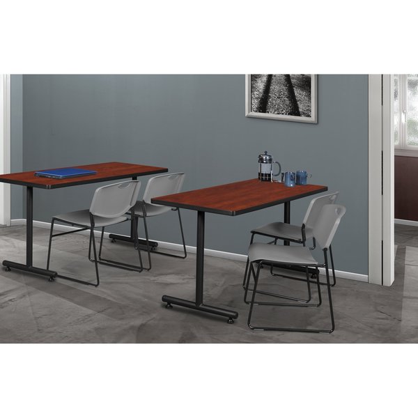 Rectangle Tables > Training Tables > Kobe Training Table & Chair Sets, 48 X 24 X 29, Cherry
