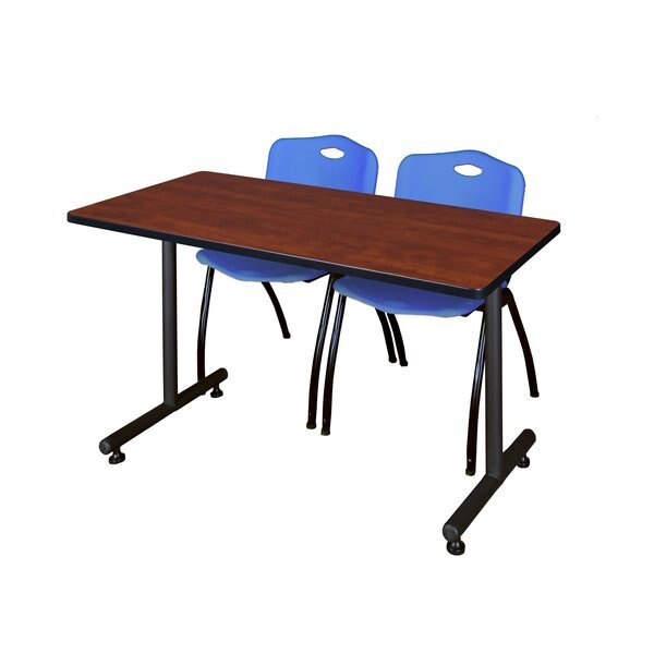 Rectangle Tables > Training Tables > Kobe Training Table & Chair Sets, 48 X 24 X 29, Cherry