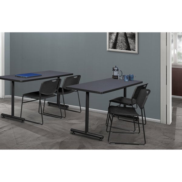 Rectangle Tables > Training Tables > Kobe Training Table & Chair Sets, 48 X 24 X 29, Grey