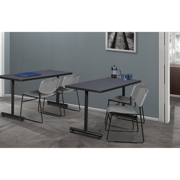 Rectangle Tables > Training Tables > Kobe Training Table & Chair Sets, 48 X 24 X 29, Grey