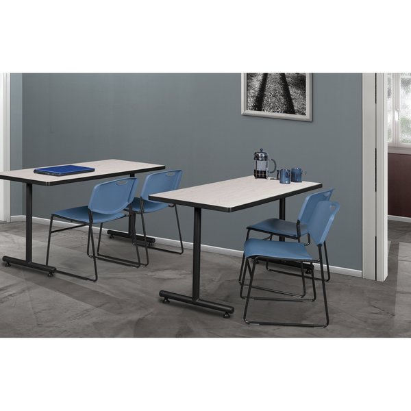 Rectangle Tables > Training Tables > Kobe Training Table & Chair Sets, 48 X 24 X 29, Maple