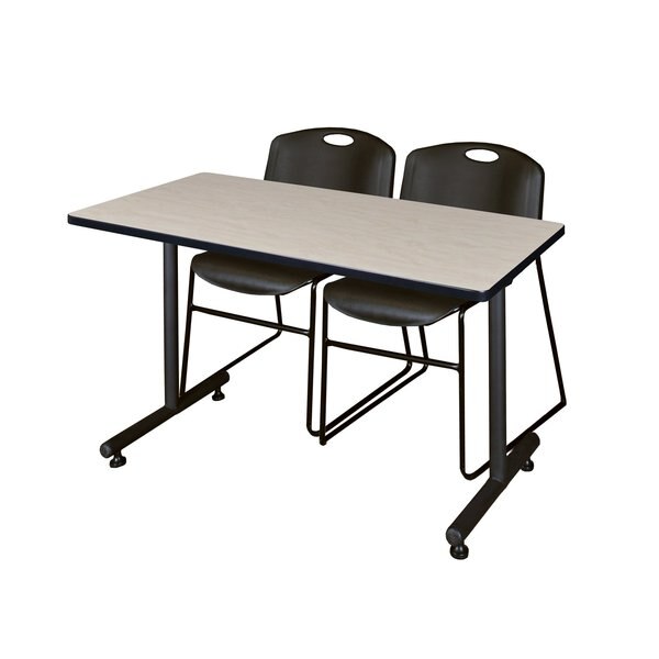 Rectangle Tables > Training Tables > Kobe Training Table & Chair Sets, 48 X 24 X 29, Maple