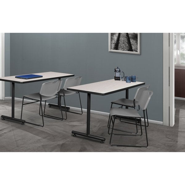 Rectangle Tables > Training Tables > Kobe Training Table & Chair Sets, 48 X 24 X 29, Maple