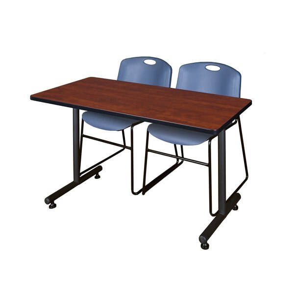 Rectangle Tables > Training Tables > Kobe Training Table & Chair Sets, 48 X 30 X 29, Cherry