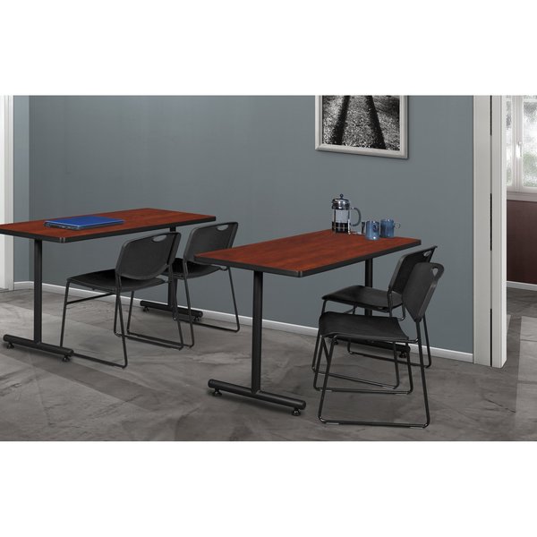 Rectangle Tables > Training Tables > Kobe Training Table & Chair Sets, 48 X 30 X 29, Cherry