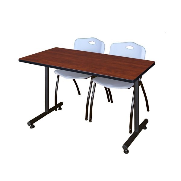 Rectangle Tables > Training Tables > Kobe Training Table & Chair Sets, 48 X 30 X 29, Cherry