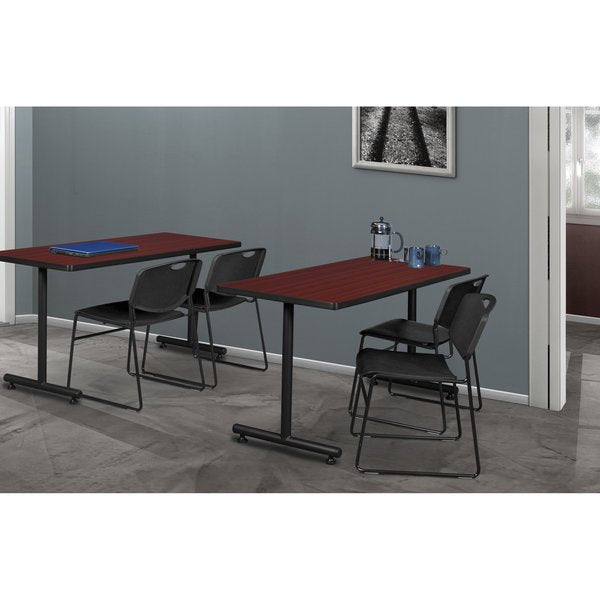 Rectangle Tables > Training Tables > Kobe Training Table & Chair Sets, 48 X 30 X 29, Mahogany