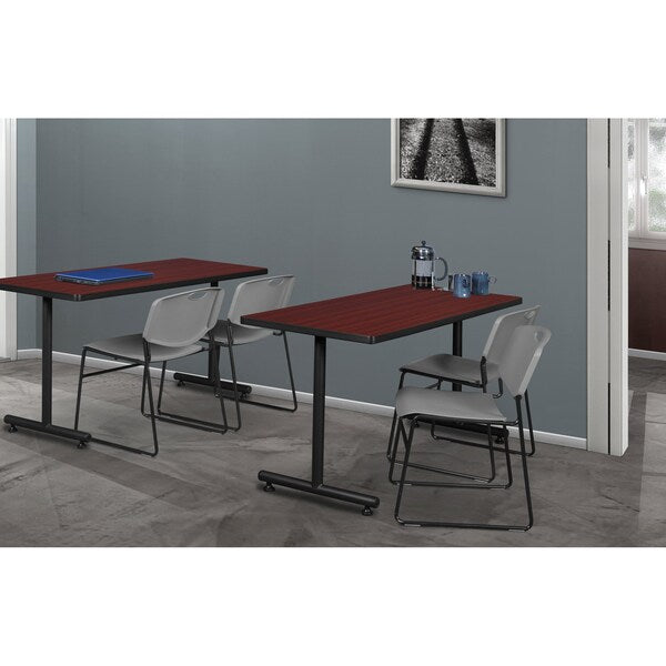 Rectangle Tables > Training Tables > Kobe Training Table & Chair Sets, 48 X 30 X 29, Mahogany