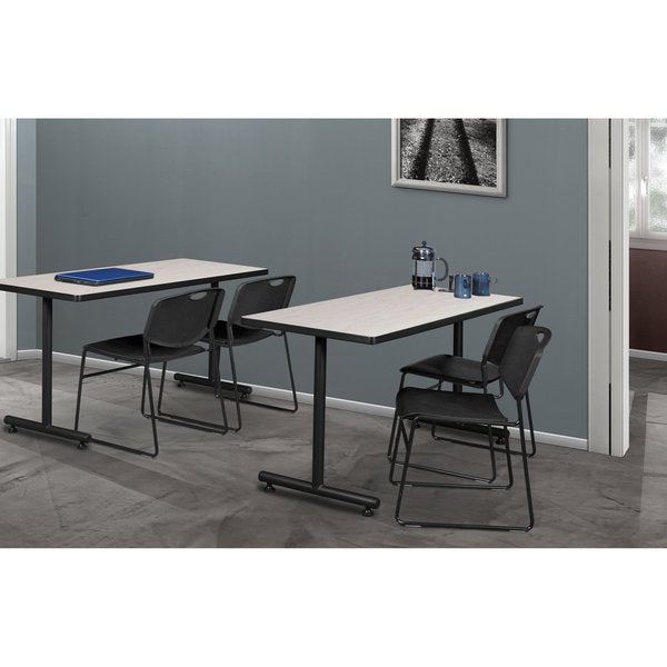 Rectangle Tables > Training Tables > Kobe Training Table & Chair Sets, 48 X 30 X 29, Maple