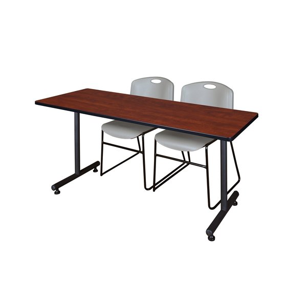 Rectangle Tables > Training Tables > Kobe Training Table & Chair Sets, 60 X 24 X 29, Cherry