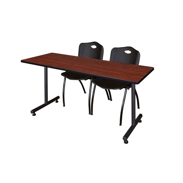 Rectangle Tables > Training Tables > Kobe Training Table & Chair Sets, 60 X 24 X 29, Cherry