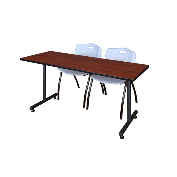 Rectangle Tables > Training Tables > Kobe Training Table & Chair Sets, 60 X 24 X 29, Cherry