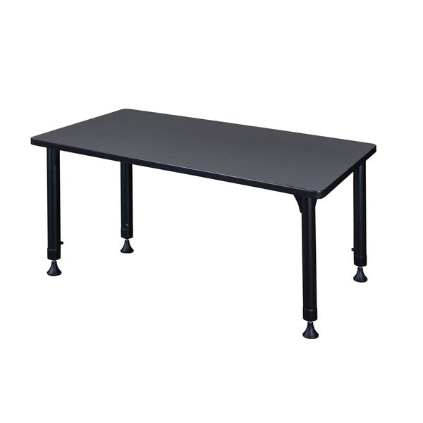 Rectangle Tables > Height Adjustable > Rectangular Classroom Tables, 42 X 24 X 23-34, Gray