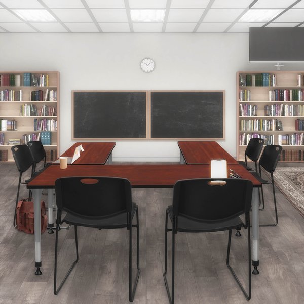 Tables > Height Adjustable > Rectangular Table & Chair Sets, 48 X 30 X 23-34