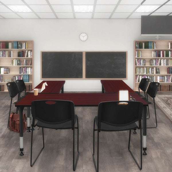 Tables > Height Adjustable > Rectangular Table & Chair Sets, 60 X 30 X 23-34